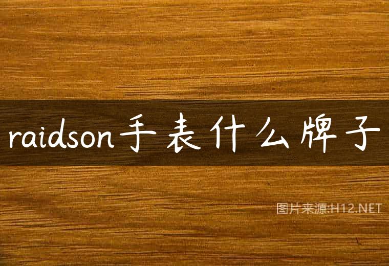raidson手表什么牌子