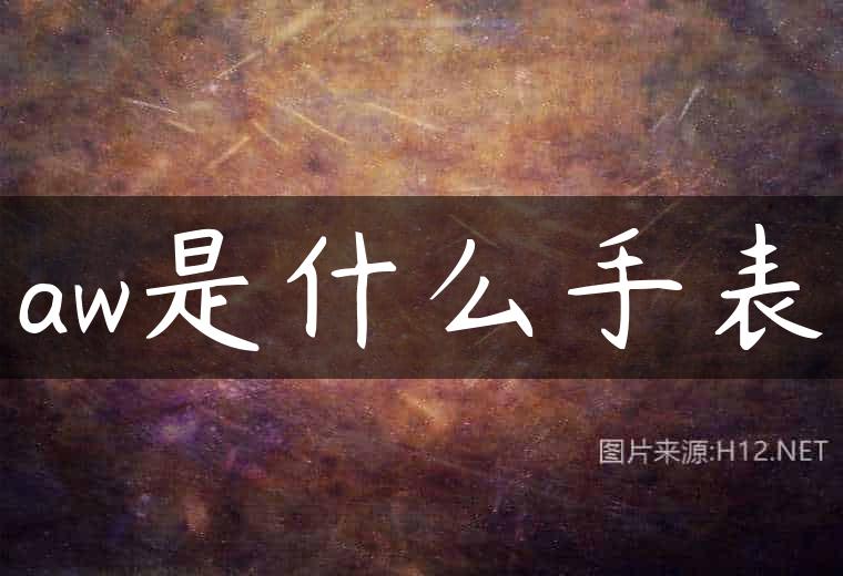 aw是什么手表