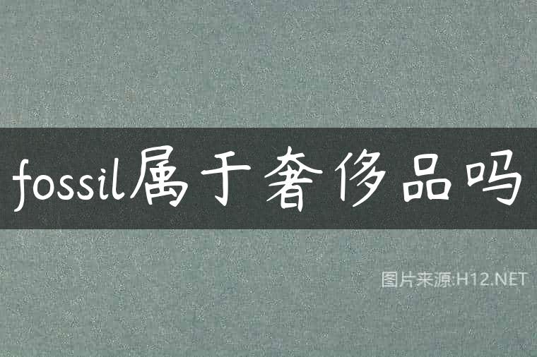fossil属于奢侈品吗