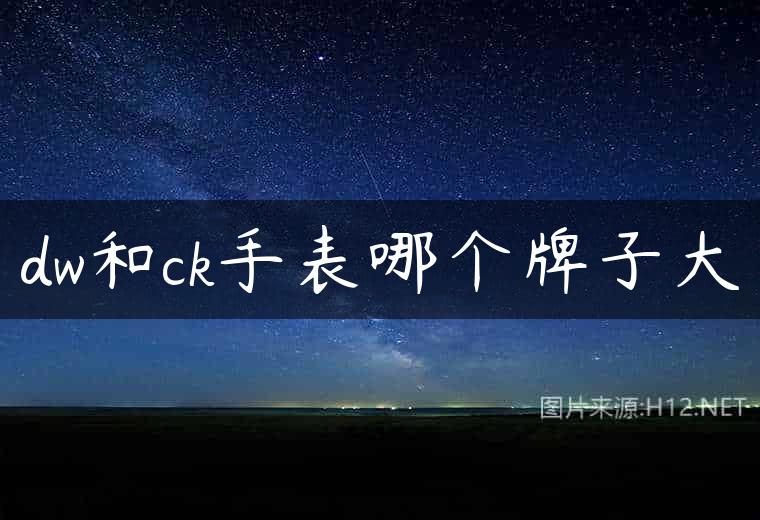 dw和ck手表哪个牌子大