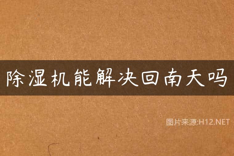 除湿机能解决回南天吗