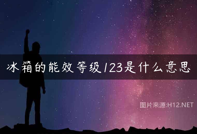 冰箱的能效等级123是什么意思