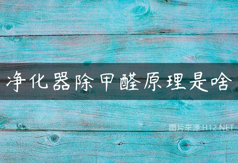净化器除甲醛原理是啥