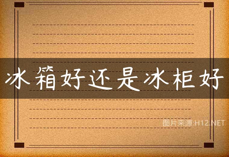 冰箱好还是冰柜好