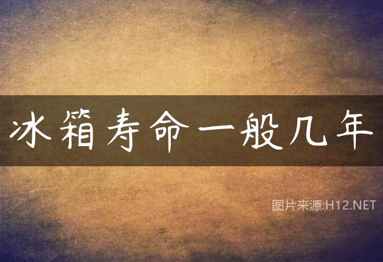 冰箱寿命一般几年