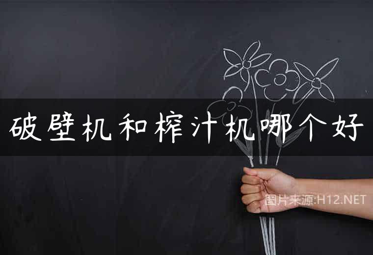 破壁机和榨汁机哪个好