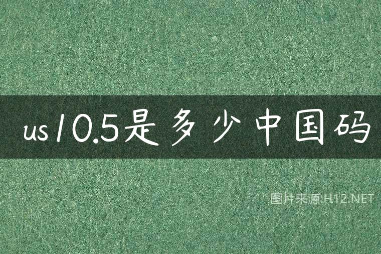 ​us10.5是多少中国码