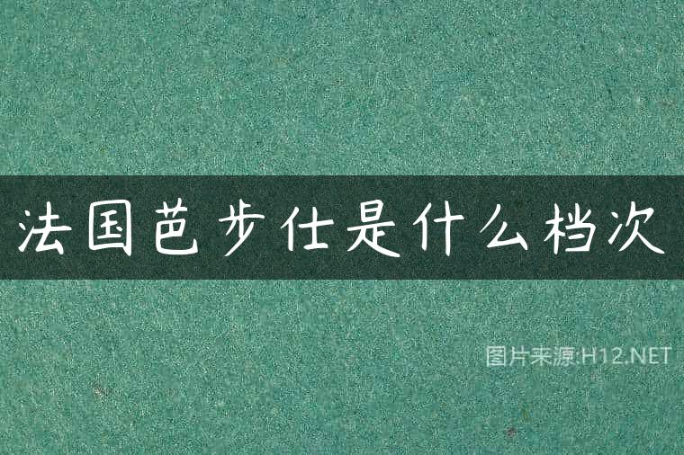 法国芭步仕是什么档次