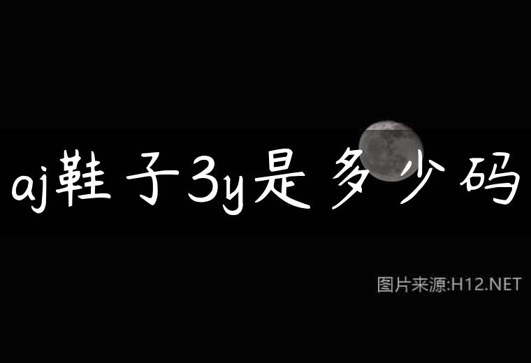 aj鞋子3y是多少码