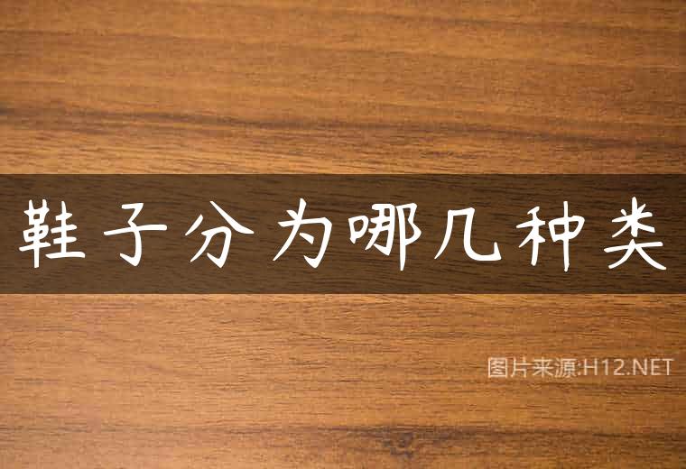 鞋子分为哪几种类