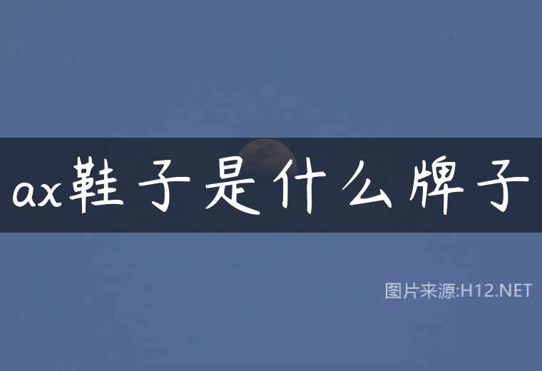 ax鞋子是什么牌子