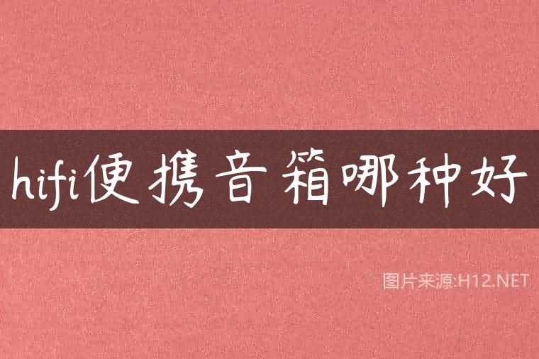 hifi便携音箱哪种好