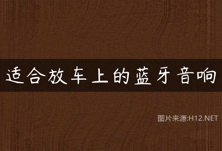 适合放车上的蓝牙音响