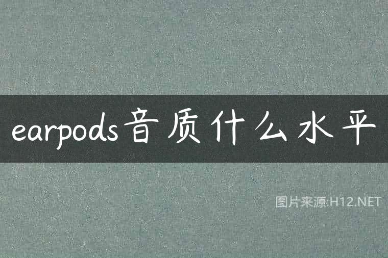 earpods音质什么水平