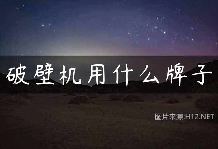 破壁机用什么牌子