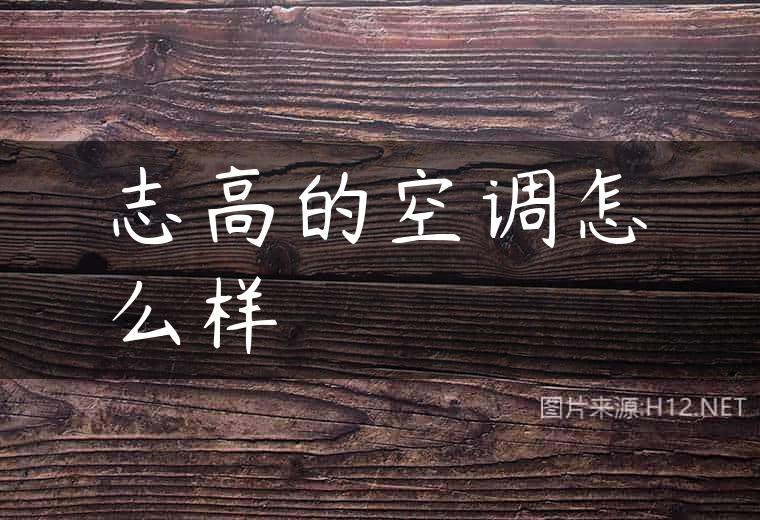 志高的空调怎么样
