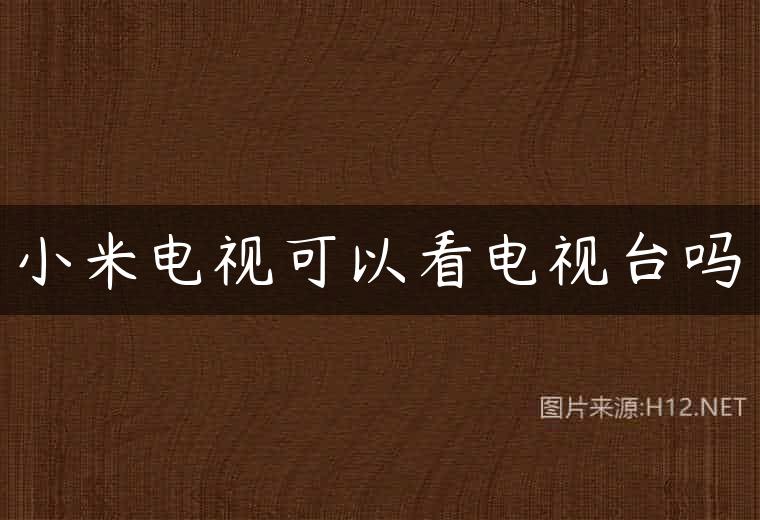 小米电视可以看电视台吗