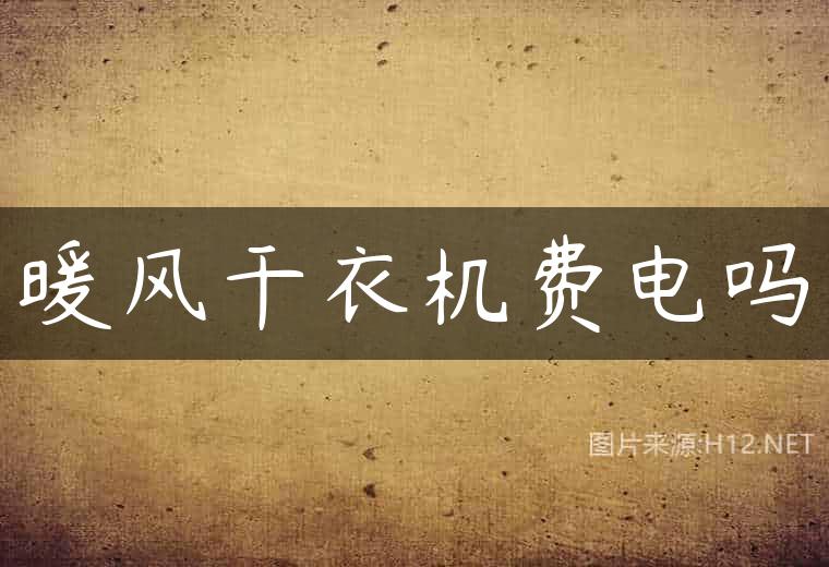 暖风干衣机费电吗