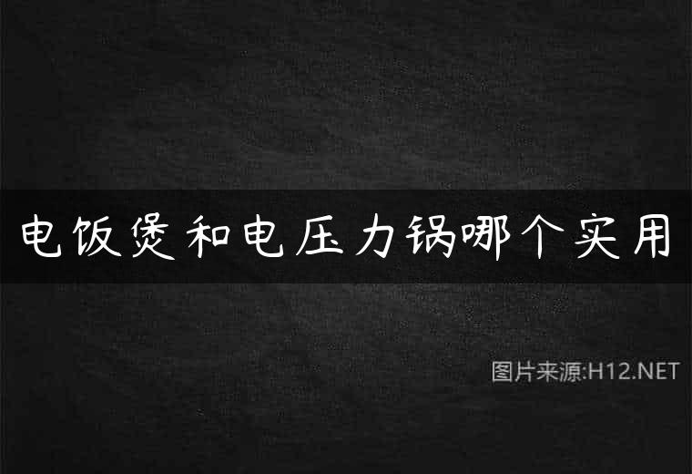 电饭煲和电压力锅哪个实用