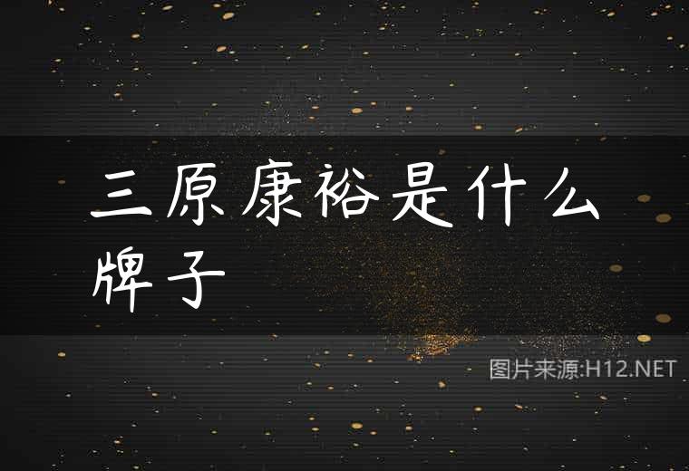 三原康裕是什么牌子