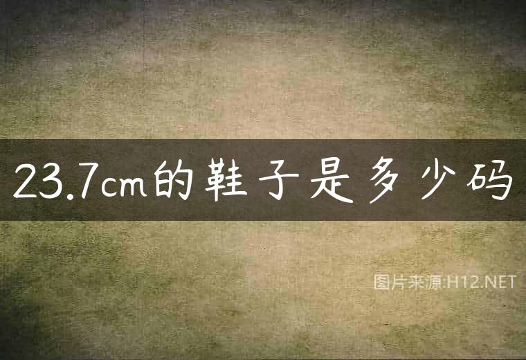 23.7cm的鞋子是多少码