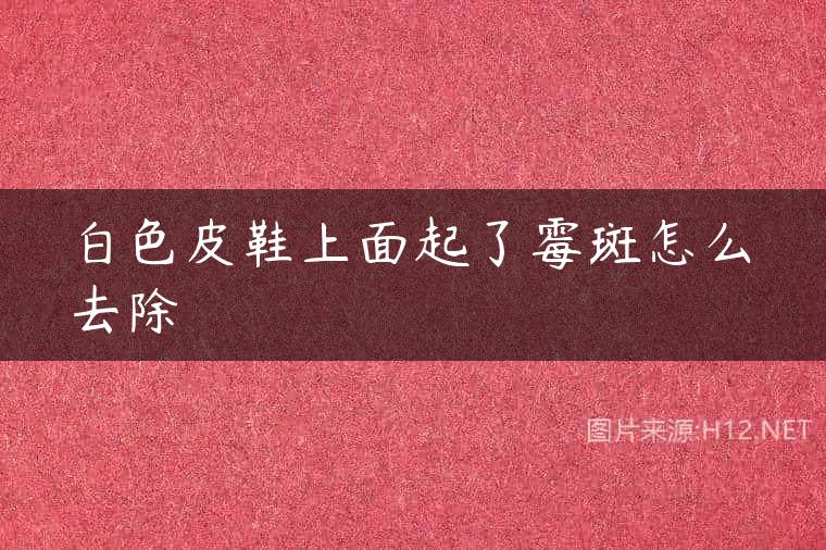 白色皮鞋上面起了霉斑怎么去除