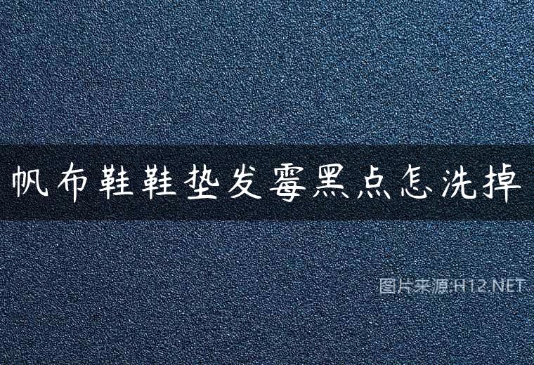 帆布鞋鞋垫发霉黑点怎洗掉
