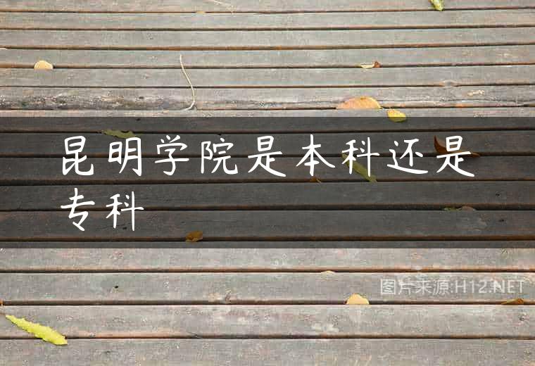 昆明学院是本科还是专科