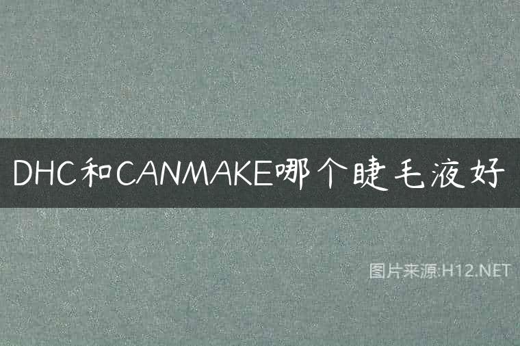 DHC和CANMAKE哪个睫毛液好