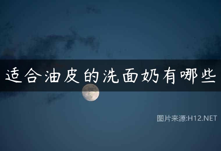 适合油皮的洗面奶有哪些