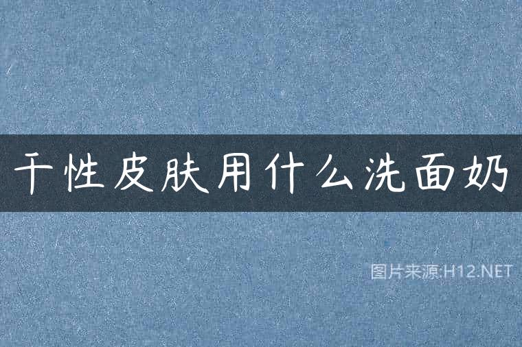 干性皮肤用什么洗面奶