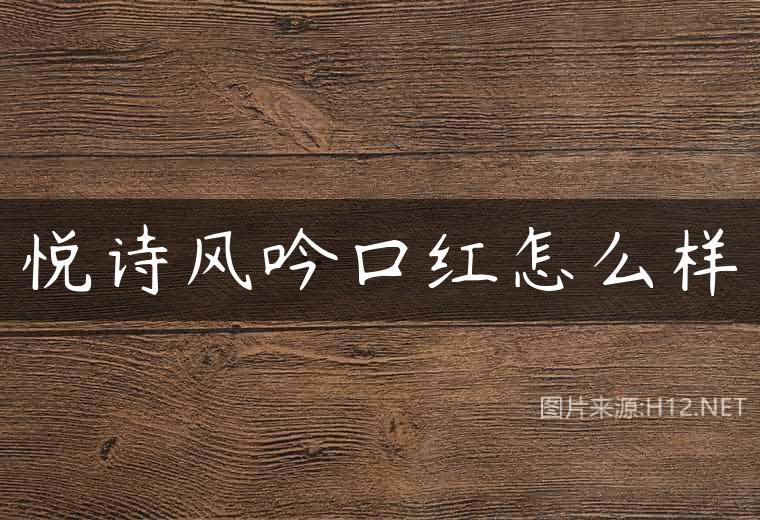 悦诗风吟口红怎么样