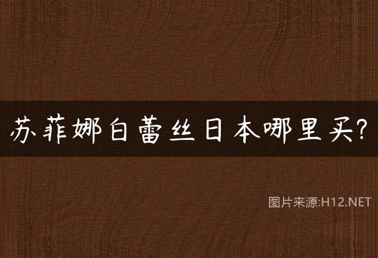 苏菲娜白蕾丝日本哪里买?