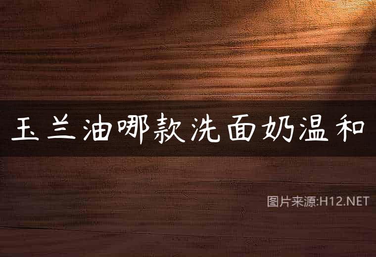 玉兰油哪款洗面奶温和