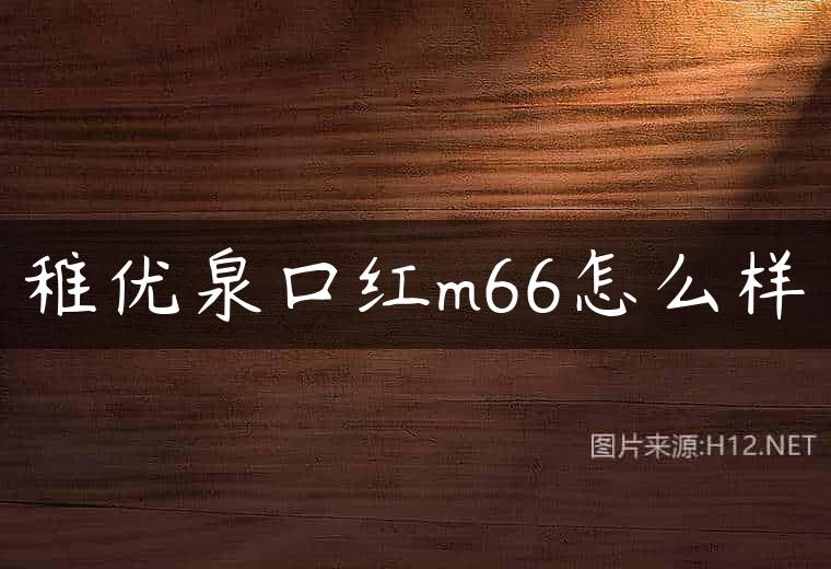 稚优泉口红m66怎么样