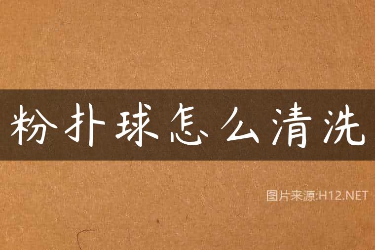 粉扑球怎么清洗