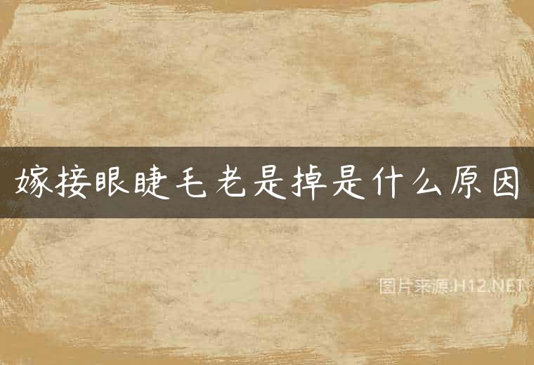 嫁接眼睫毛老是掉是什么原因