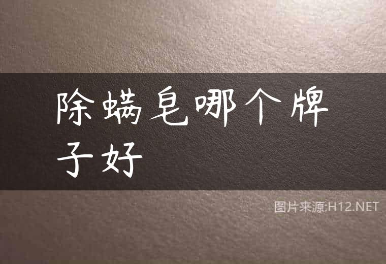 除螨皂哪个牌子好