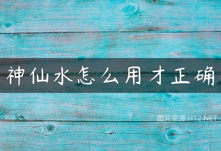 神仙水怎么用才正确