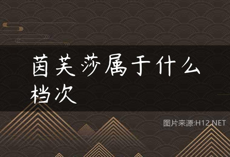 茵芙莎属于什么档次