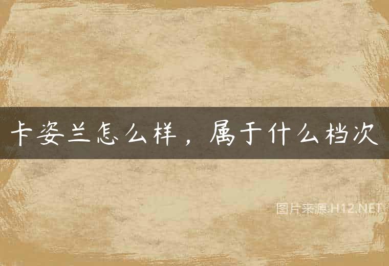 卡姿兰怎么样，属于什么档次