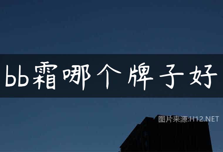 bb霜哪个牌子好