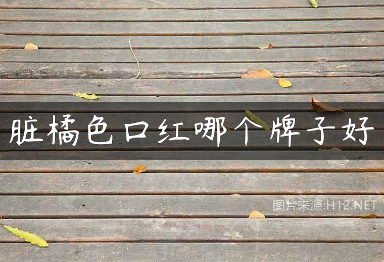 脏橘色口红哪个牌子好