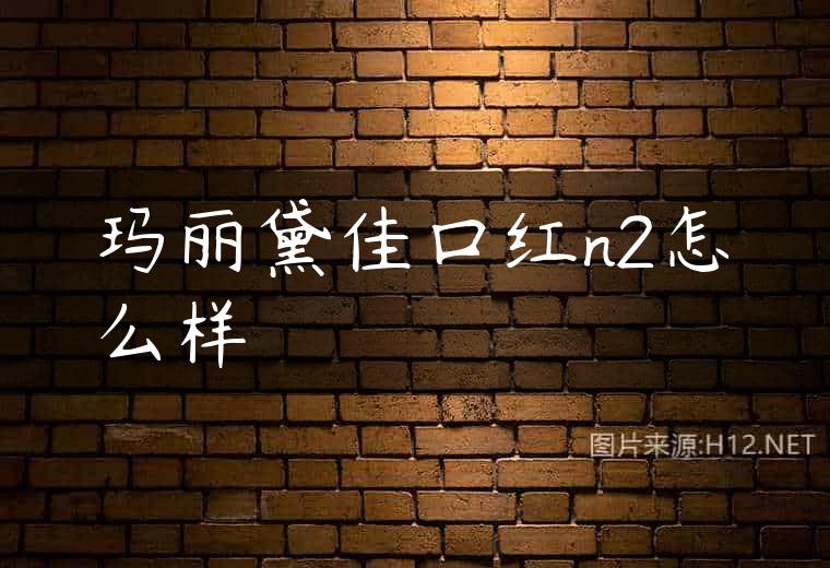 玛丽黛佳口红n2怎么样