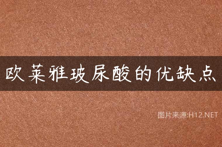 欧莱雅玻尿酸的优缺点