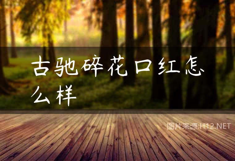 古驰碎花口红怎么样