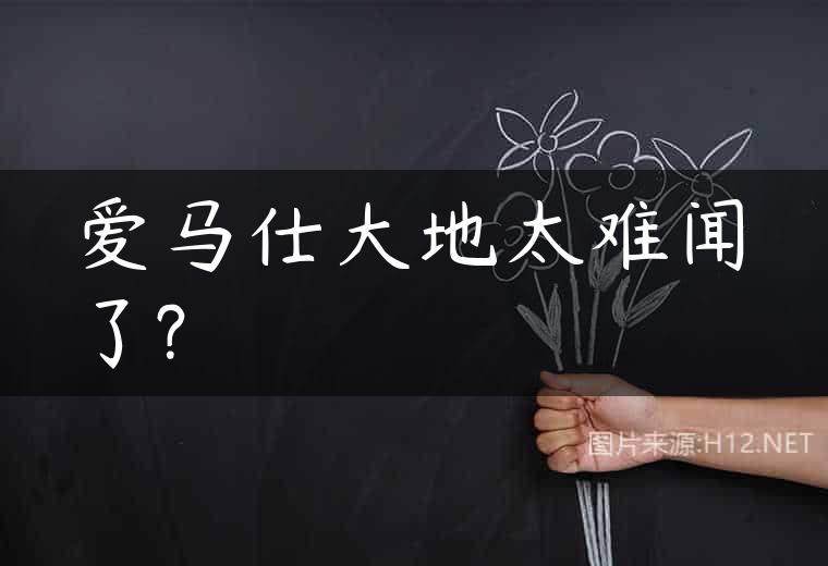 爱马仕大地太难闻了?