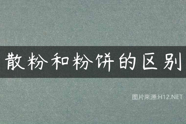 散粉和粉饼的区别