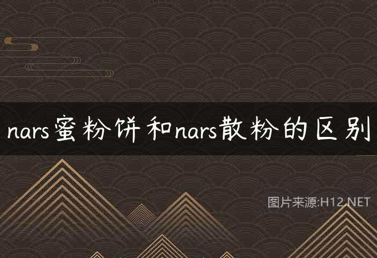 nars蜜粉饼和nars散粉的区别