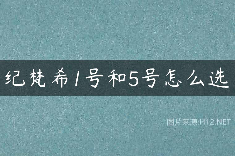 纪梵希1号和5号怎么选